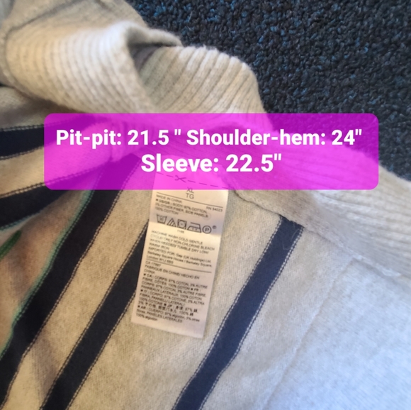 Gap XL Striped Lightweight Sweater - Picture 5 of 5
